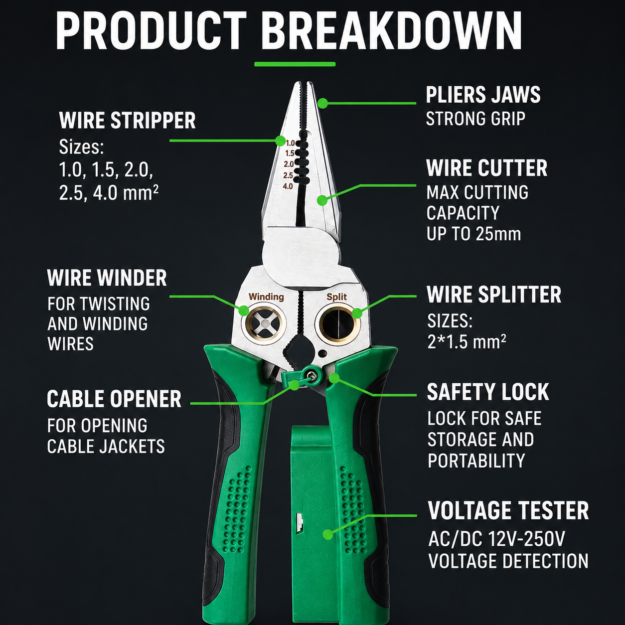 ONE TOOL. EIGHT JOBS. ZERO TOOLBOX CLUTTER.