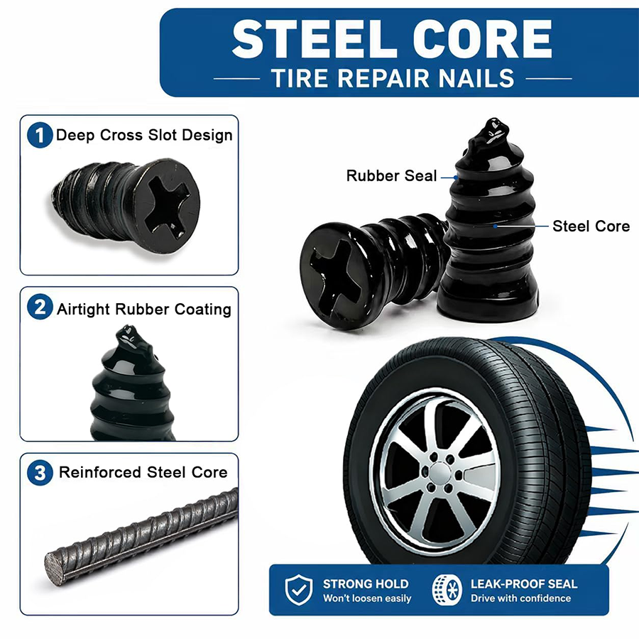 EMERGENCY TIRE REPAIR — WITHOUT REMOVING THE TIRE