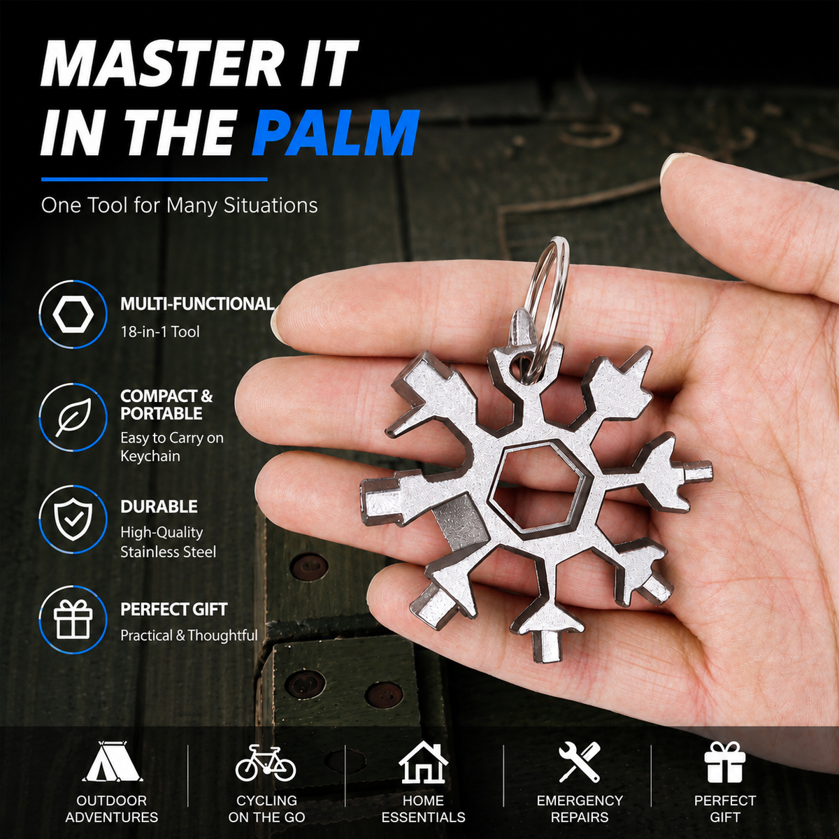 23-in-1 Snowflake Multitool